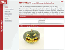 Tablet Screenshot of feuerball3d.com
